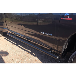 Standard Side Bars Black (2 pcs, Stainless Steel) Dodge RAM (DR/DH/D1/DC/DM) 2002–2009 photo 2