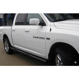 Standard Side Bars Black (2 pcs, Stainless Steel) Dodge RAM (DR/DH/D1/DC/DM) 2002–2009 photo 1