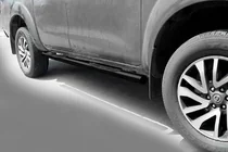 Nissan Navara/NP300 2016- Side Bars Black (2 pcs, stainless steel) photo 1