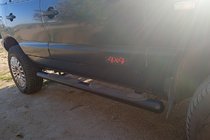 Chevrolet Niva 1998-2020 Side Bars Black (2 pcs, Stainless Steel) photo 2