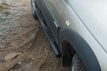 Chevrolet Niva 1998-2020 Side Bars Black (2 pcs, Stainless Steel) photo 4