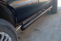 Chevrolet Niva 1998-2020 Side Bars Black (2 pcs, Stainless Steel) photo 1