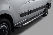 Renault Master 2011-2023 Side Steps RedLine V1 (2 pcs, Aluminum) photo 1