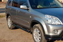 Honda CRV 2001-2006 Side Bars Black (2 pcs, stainless steel) photo 1