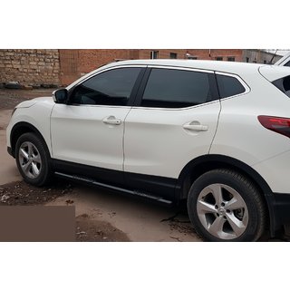 Side Bars Black (2017-2021, 2 pcs, stainless steel) Nissan Qashqai 2014-2021 photo 4