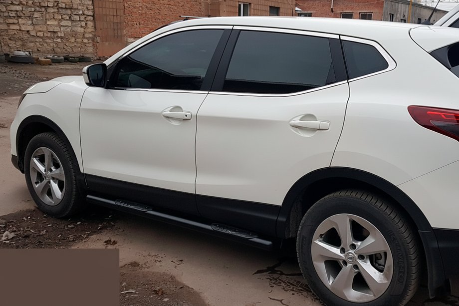 Nissan Qashqai 2014-2021 Side Bars Black (2017-2021, 2 pcs, stainless steel) Photo 4