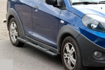 Chery Beat 2009-2015 Side Bars Black (2 pcs, Stainless Steel) photo 2