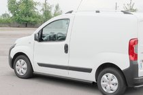 Peugeot Bipper 2008-2017 Side Bars Ø60 Black (2 pcs, Stainless Steel) photo 1