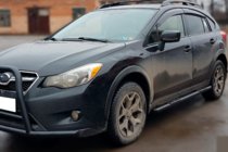 Subaru XV 2011-2017 Side Bars BB002 Black (2 pcs, Stainless Steel) photo 1