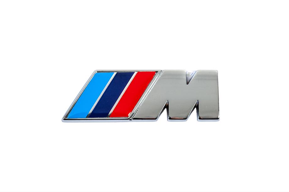 BMW M Badge 85mm x 30mm (Stainless Steel) Image