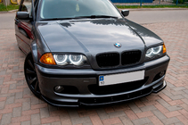 BMW 3 Series E46 1998-2006 Front Lip DPT V-2 (for M-Sport 2003-2006, Gloss Black) photo 4