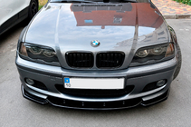 BMW 3 Series E46 1998-2006 Front Lip DPT V-2 (for M-Sport 2003-2006, Gloss Black) photo 3