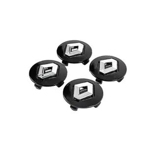 Black wheel center caps 5650v1 (56mm to 50mm, set of 4) photo 2