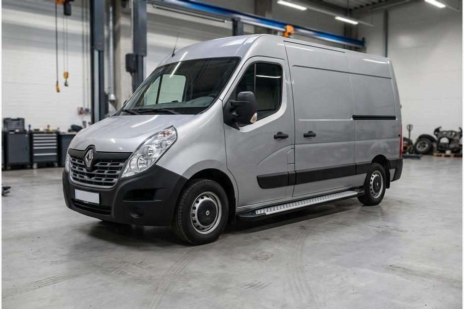 Renault Master 2011-2023 Side Steps Allmond Grey (2 pcs, Aluminum) Image