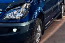 Mercedes Sprinter W906 2006–2018 Side Bars Black (2 pcs, Stainless Steel) photo 2