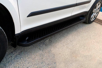 Skoda Yeti 2009-2017 Side Steps Allmond Black (2 pcs, Aluminum) photo 1