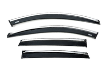 Ford Kuga/Escape 2019- Window deflectors with chrome trim (4 pcs, Niken) photo 1