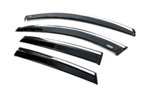 Ford Kuga/Escape 2019- Window deflectors with chrome trim (4 pcs, Niken) photo 2