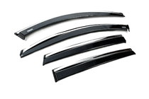 Ford Kuga/Escape 2019- Window deflectors with chrome trim (4 pcs, Niken) photo 3