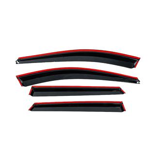 Window deflectors with chrome trim (4 pcs, Niken) photo 4