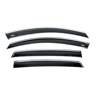 Window deflectors with chrome trim (HB, 4 pcs, Niken) photo 2