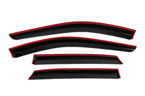 Nissan Qashqai 2021- Window deflectors with chrome trim (4 pcs, Niken) photo 4