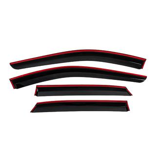 Window deflectors with chrome trim (4 pcs, Niken) Nissan Qashqai 2021- photo 4