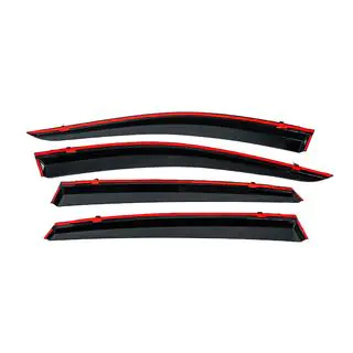 Window deflectors with chrome trim (4 pcs, Niken) photo 4