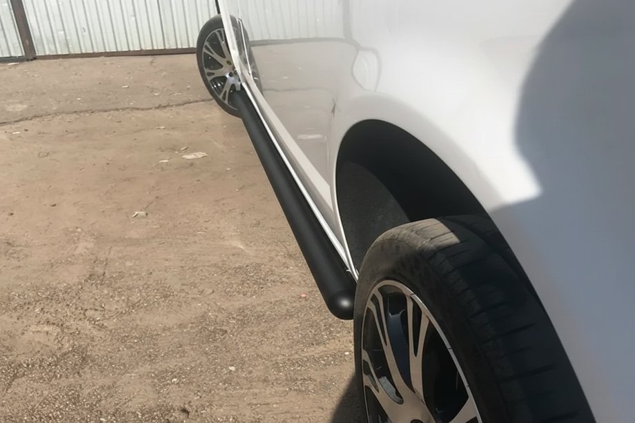 Volkswagen T5 Transporter 2003-2010 Side Bars Black (2 pcs, stainless steel) 70mm, Short Wheelbase Photo 13