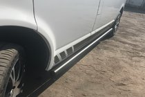 Volkswagen T5 Multivan 2003–2010 Side Bars Black (2 pcs, stainless steel) photo 2