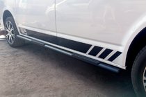 Volkswagen T5 Multivan 2003–2010 Side Bars Black (2 pcs, stainless steel) photo 3
