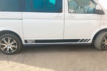 Volkswagen T5 Multivan 2003–2010 Side Bars Black (2 pcs, stainless steel) photo 10