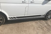 Volkswagen T5 2010-2015 Side Bars Black (2 pcs, stainless steel) photo 9