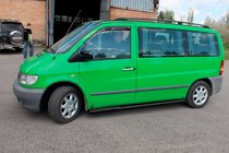 Mercedes Vito W638 1996-2003 Side Bars Black (2 pcs, Stainless Steel) d60 photo 2