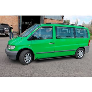 Side Bars Black (2 pcs, Stainless Steel) Mercedes Vito W638 1996-2003 photo 2