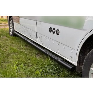 Side Bars BB002 Black (2 pcs, Stainless Steel) Opel Vivaro 2015-2019 photo 3