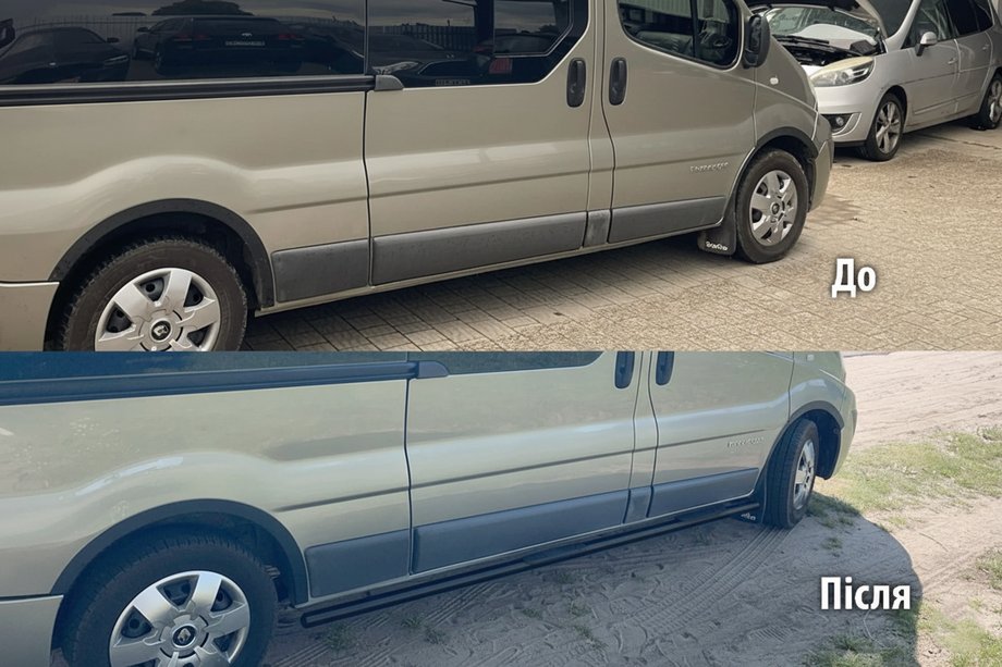Fiat Talento 2016- Side Bars BB002 Black (2 pcs, Stainless Steel) Image