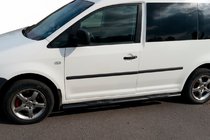 Volkswagen Caddy 2004-2010 Side Bars BB001 Black (2 pcs, Stainless Steel) d60, Maxi Wheelbase photo 5