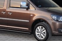Volkswagen Caddy 2020- Side Bars BB001 Black (2 pcs, Stainless Steel) photo 8