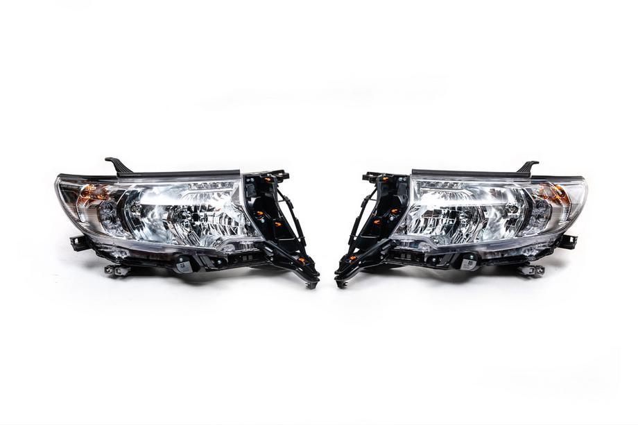 Toyota Land Cruiser Prado 150 2009-2023 Front Reflector Headlights Original (2017+, 2 pcs) Right Headlight (1 pc) Photo 2
