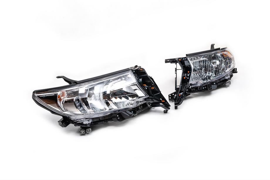 Toyota Land Cruiser Prado 150 2009-2023 Front Reflector Headlights Original (2017+, 2 pcs) Right Headlight (1 pc) Photo 4