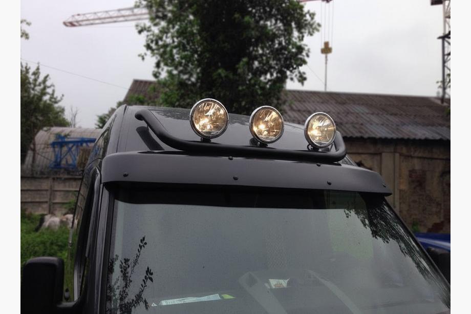 Volkswagen Crafter 2006-2016 Front Bar Black (Stainless Steel) Image