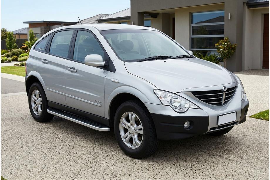 SsangYong Action 2005-2018 Side Steps Tayga Grey (2 pcs, Aluminum) Image