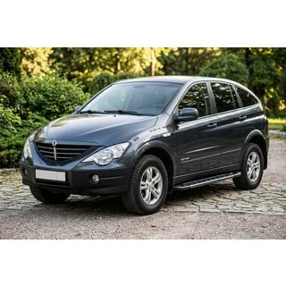 Side Steps RedLine Black (2 pcs, Aluminum) SsangYong Action 2005-2018 photo 1