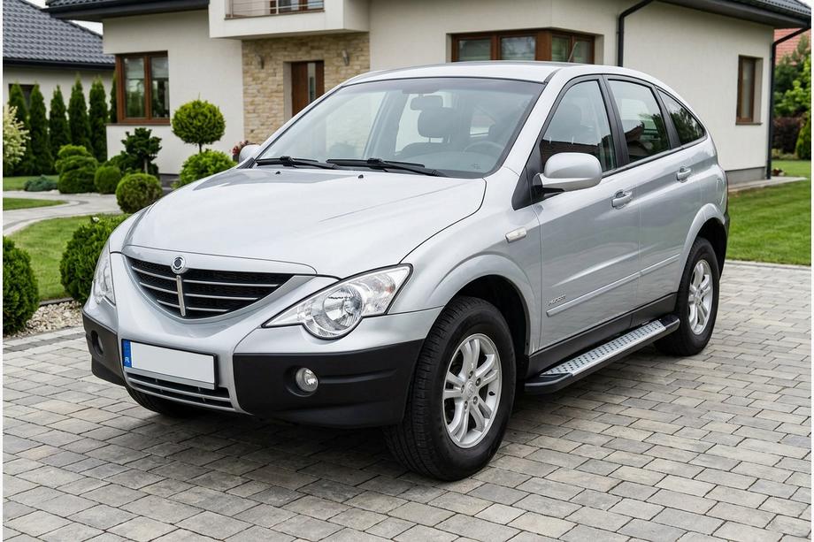 SsangYong Action 2005-2018 Side Steps Allmond Grey (2 pcs, Aluminum) Image