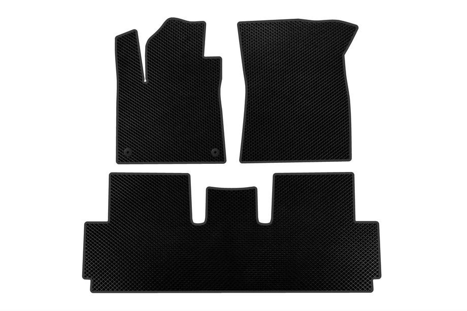 Citroen C-4 Picasso 2013–2022 EVA floor mats (for Grand, 2 rows, Black) Image