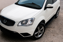 SsangYong Korando 2010-2019 Side Steps Allmond Black (2 pcs, Aluminum) photo 1
