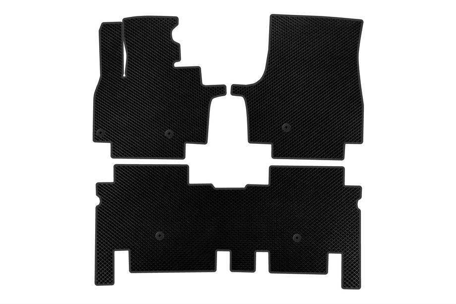 KIA EV9 EVA Floor Mats (2 Rows, Black) Image