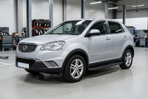 SsangYong Korando 2010-2019 Side Steps Bosphorus Black (2 pcs, Aluminum) photo 1