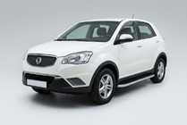 SsangYong Korando 2010-2019 Side Steps Tayga Grey (2 pcs, Aluminum) photo 1